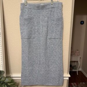 Cable Knit Gray Skirt medium FUTURE COLECTIVE